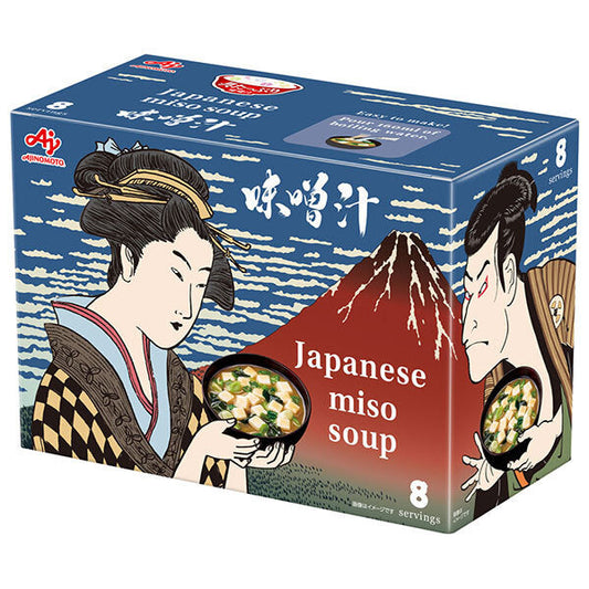 Ajinomoto Tofu Miso Soup with Tons of Ingredients, Special Inbound Package, 8 Servings x 1 Box [Ships from Japan]