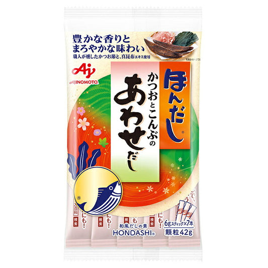 Ajinomoto Hondashi Bonito & Kombu Dashi Stock 42g (6g x 7 Sticks) x 20 Bags [Ships from Japan]