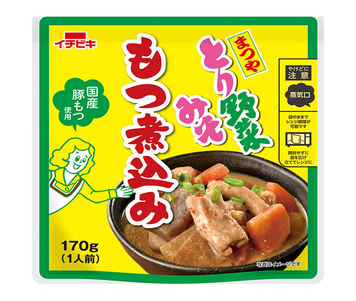Ichibiki Chicken and Vegetable Miso Stew with Offal, 170g x 10 packs [Ships from Japan]