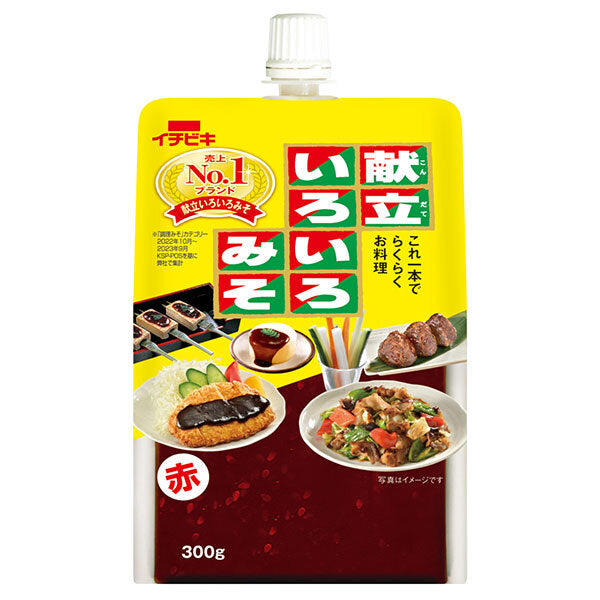 Ichibiki Menu Miso, Red, 300g x 12 bottles [Ships from Japan] 