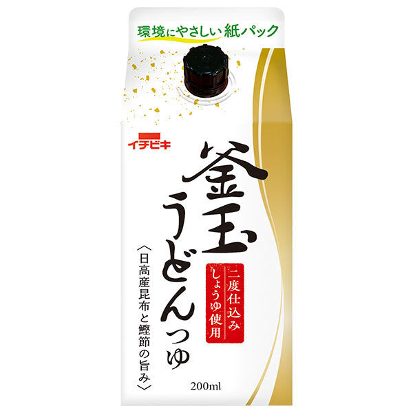 Ichibiki Kamatama Udon Soup 200ml paper pack x 8 bottles [shipped in Japan]