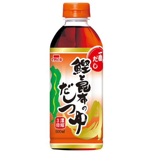 Ichibiki Bonito and Kelp Dashi Soup, 500ml PET Bottles x 12 [Ships from Japan] 