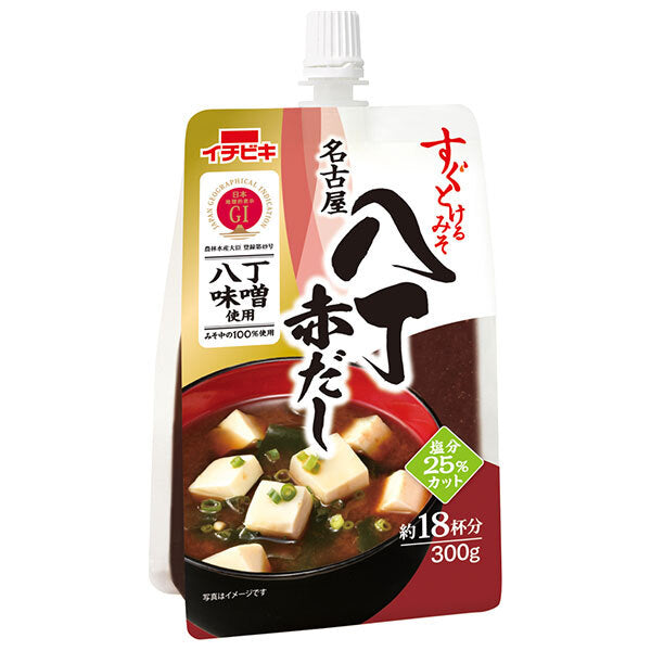 Ichibiki Quickly Melting Miso Nagoya Hatcho Red Dashi 300g x 10 pieces [Shipped in Japan]