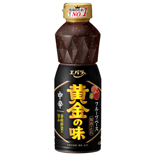 Ebara Foods Golden Flavor, Medium Spicy, 480g x 12 bottles [Ships from Japan] 