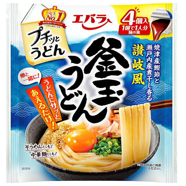 Ebara Foods Petit Udon Kamatama Udon 92g (23g x 4 pieces) x 12 bags [Shipped in Japan]