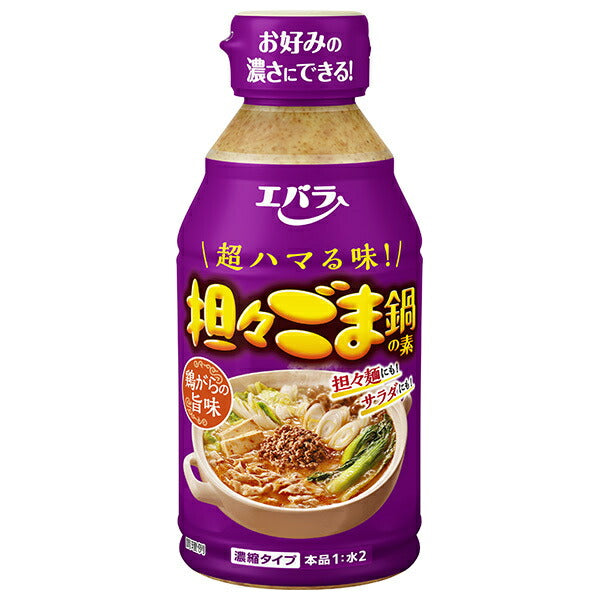 Ebara Foods Tantan Sesame Hot Pot Base 300ml x 12 bottles [Ships from Japan] 