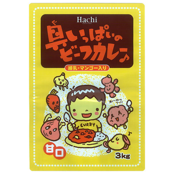 Hachi Foods Beef Curry with Lots of Ingredients Sweet 3kg x 4 bags [Shipped in Japan]