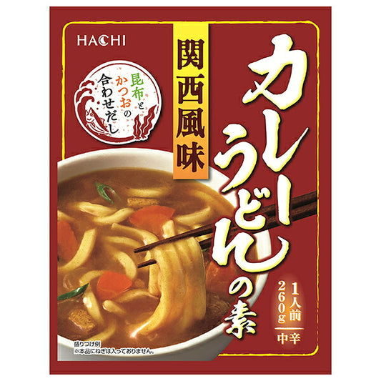 Hachi Foods Kansai-Style Curry Udon Soup Base, Medium Hot, 260 g x 20 [Ships from Japan]