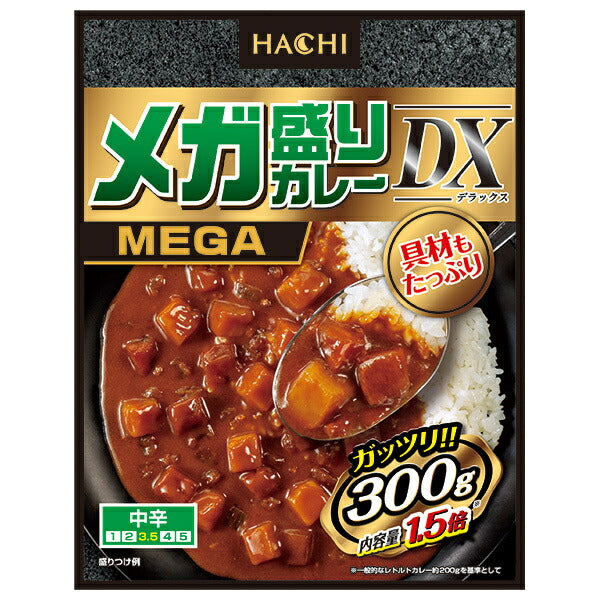 Hachi Foods Mega-Serving Curry Deluxe, Medium Spicy, 300g x 20 packs [Ships from Japan] 