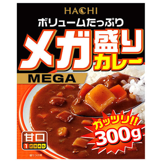 Hachi Foods Mega-Serving Curry, Mild, 300g x 22 packs [Ships from Japan]