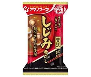 アマノフーズ フリーズドライ いつものおみそ汁贅沢 しじみ(赤だし) 10食×6箱入【日本出荷】