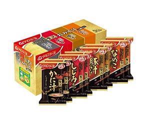 アマノフーズ フリーズドライ おいしさ贅沢おみそ汁 4種セット 8食×3箱入【日本出荷】