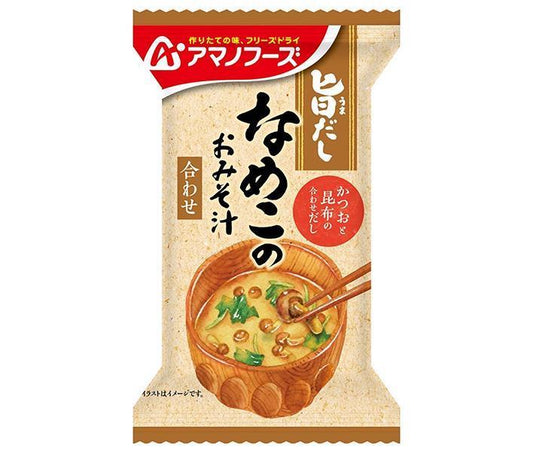 アマノフーズ フリーズドライ 旨だし なめこのおみそ汁(合わせ) 10食×6箱入【日本出荷】