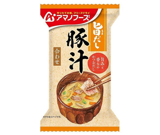 アマノフーズ フリーズドライ 旨だし 豚汁 10食×6箱入【日本出荷】
