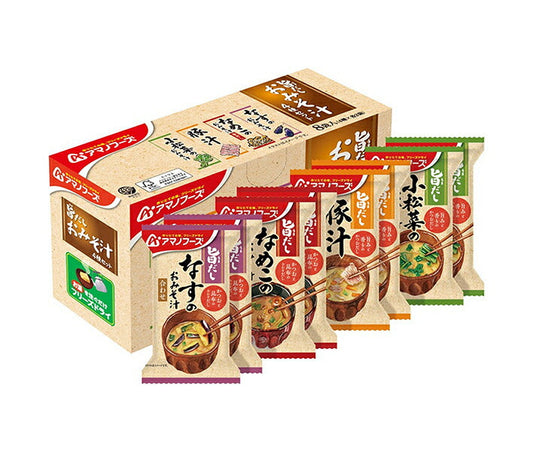 アマノフーズ 旨だし おみそ汁 4種セット 8食×3箱入【日本出荷】