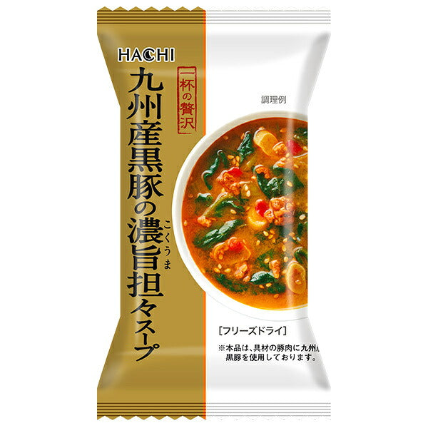 Hachi Foods Luxurious Bowl of Japanese Pepper-Fragrant Black Pork Dandan Soup, 10 Servings x 2 Packs [Ships from Japan] 