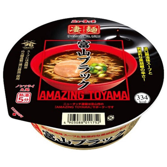 Yamadai New Touch Super Noodles Toyama Black 119g x 12 pieces [Shipped in Japan]