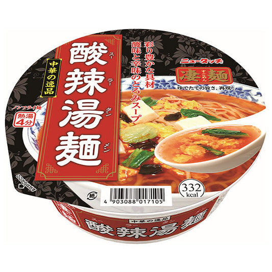 ヤマダイ ニュータッチ 凄麺 中華の逸品 酸辣湯麺 111g×12個入【日本出荷】