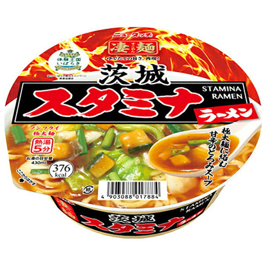 Yamadai New Touch Super Noodles Ibaraki Stamina Ramen 115g x 12 pieces [Shipped in Japan]