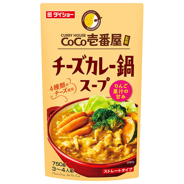 Daisho CoCo Ichibanya supervised cheese curry hotpot soup 750g x 10 bags [shipped in Japan]