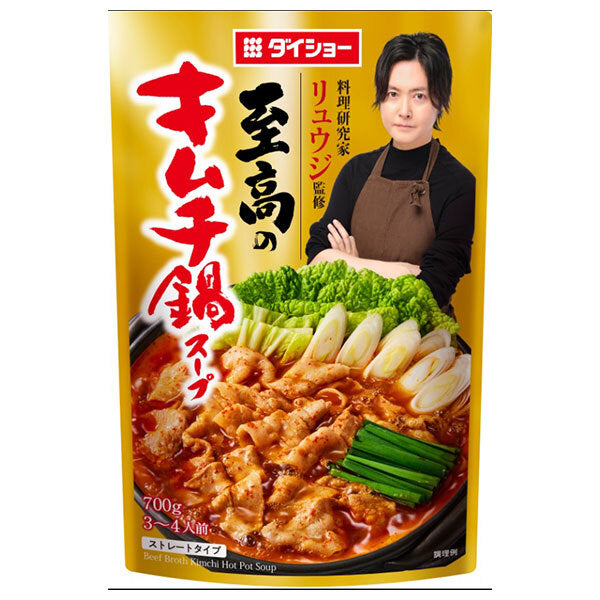 ダイショー 料理研究家リュウジ監修 至高のキムチ鍋スープ 700g×10袋入【日本出荷】