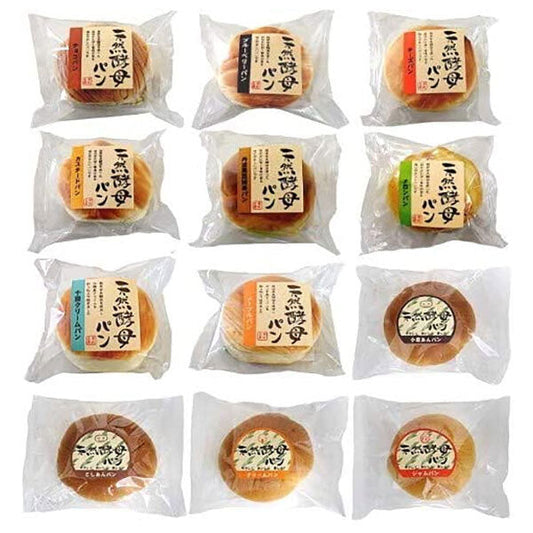 土筆屋 天然酵母パン 12個セット【日本出荷】