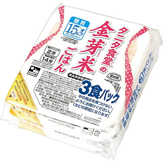 東洋ライス タニタ食堂の金芽米ごはん 3食セット (160g×3食)×8個入【日本出荷】