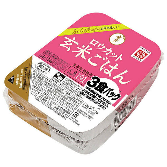 Toyo Rice Kinme Raw Cut Brown Rice (150g x 3) x 8 pieces [Shipped in Japan]