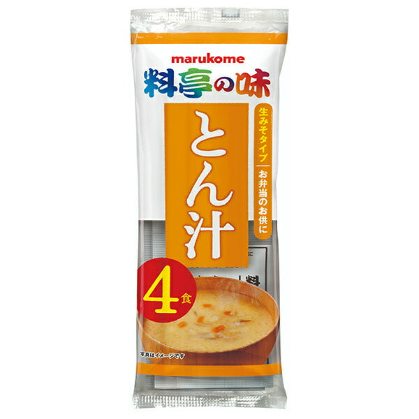 マルコメ 生みそ汁 料亭の味 とん汁 4食×12袋入【日本出荷】
