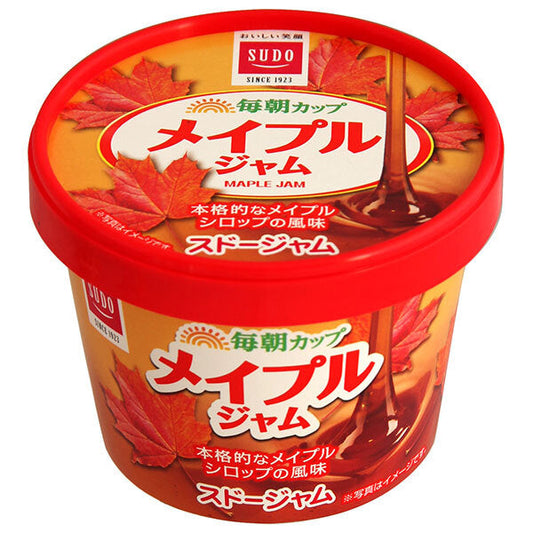 スドージャム 毎朝カップ メイプルジャム 120g×12本入【日本出荷】