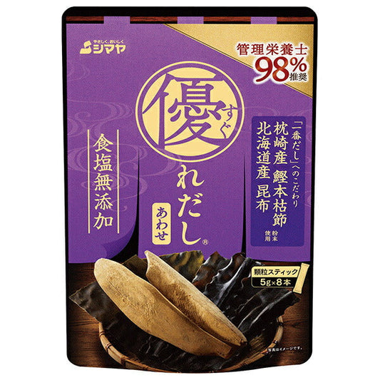 Shimaya Suirei Dashi, Japanese Style Assortment, 40g (5g x 8) x 8 bags [Ships from Japan] 
