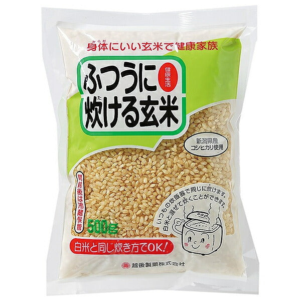 Echigo Seika Regular Cooked Brown Rice 500g x 10 bags [Ships from Japan] 