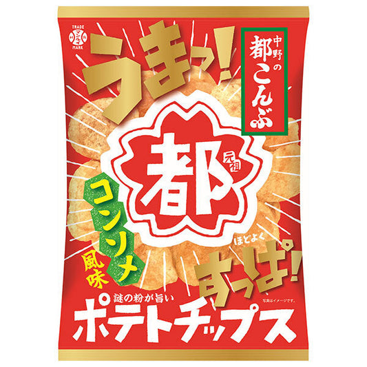 [Best by March 14, 2026 or later] Creative Packaging Miyako Konbu Potato Chips, Consommé Flavor, 90g x 5 bags [Ships from Japan] 