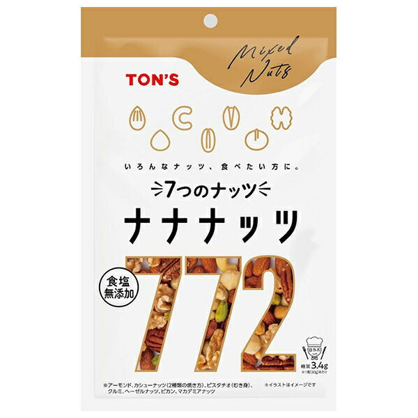 Toyo Nuts Nana Nuts, No Added Salt, 160g x 10 bags [Ships from Japan] 