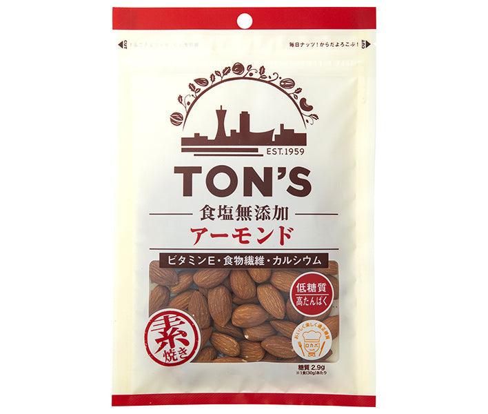 東洋ナッツ トン 食塩無添加 アーモンド 90g×10袋入【日本出荷】