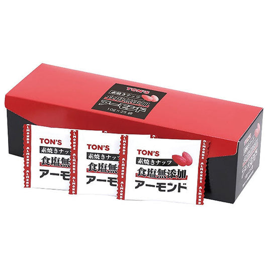 東洋ナッツ トン 素焼きアーモンド 250g(10g×25袋)×8箱入【日本出荷】