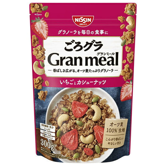 日清シスコ ごろグラ Gran meal いちごとカシューナッツ 300g×8袋入【日本出荷】