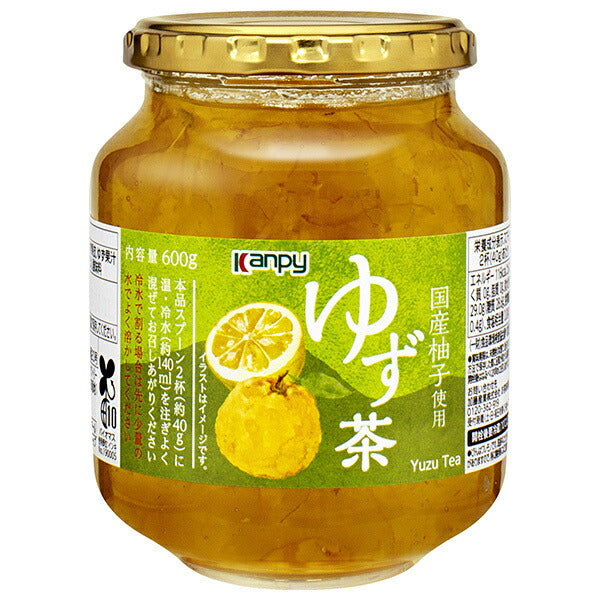 カンピー ゆず茶 600g瓶×12個入【日本出荷】