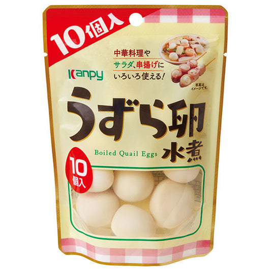 Campy Boiled Quail Eggs, 10 eggs x 12 bags [Ships from Japan]