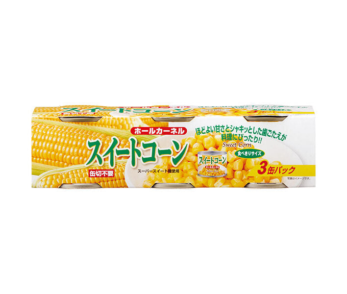 Kato Sangyo Sweet Corn, 90g x 3 cans x 12 pieces [Ships from Japan] 
