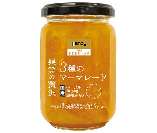 Campy The Premium Luxury Fruit Marmalade, 3 Flavors, 185g Jar x 12 Bottles [Ships from Japan] 