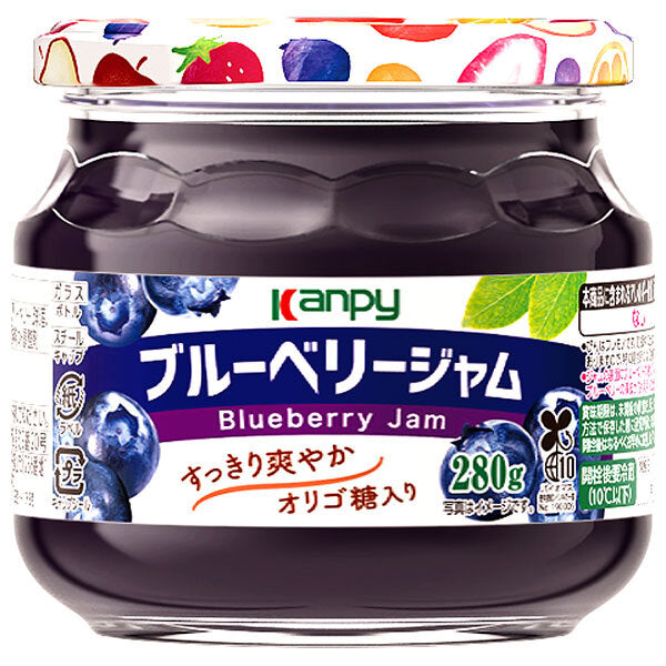 カンピー ブルーベリージャム 280g瓶×6個入【日本出荷】