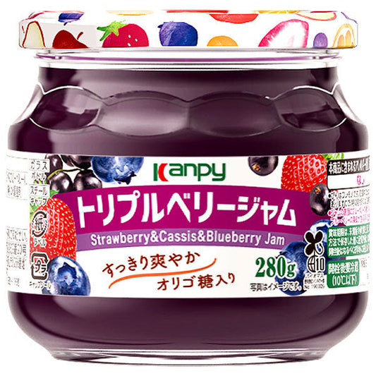 Campy Triple Berry Jam 280g jar x 6 pieces [shipped in Japan]