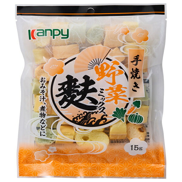 Kanpy Hand-Baked Vegetable Mix Fu 15g x 20 Bags [Ships from Japan]