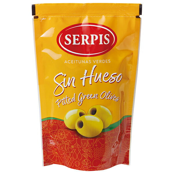 Serpis Green Olive (Seedless) 175g pouch x 12 bags [Shipped in Japan]