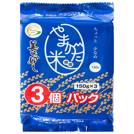 ドリームズファーム 美味かめし 山形県産米 (150g×3P)×8個入【日本出荷】