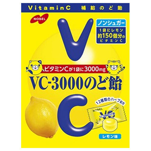 ノーベル製菓 VC-3000のど飴 90g×6個入【日本出荷】