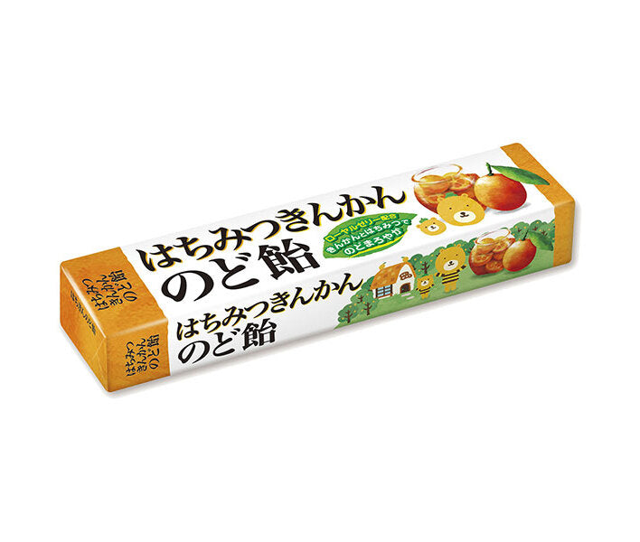 Nobel Confectionery Honey and Tangerine Throat Lozenges, Stick Type, 10 Lozenges x 10 Packs [Ships from Japan] 