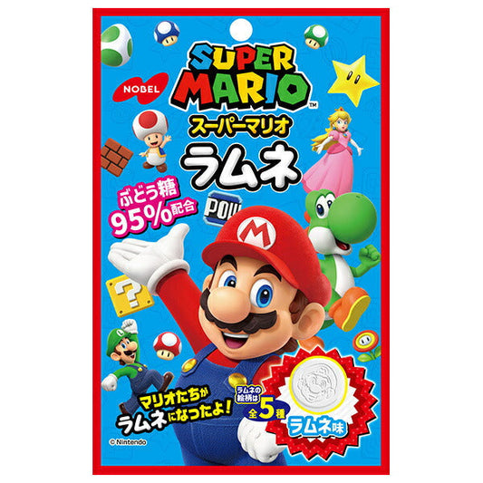 ノーベル製菓 スーパーマリオラムネ ラムネ味 40g×6袋入【日本出荷】