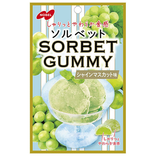 Nobel Seika Sorbet Gummy Shine Muscat Flavor 50g x 6 bags [Shipped in Japan]